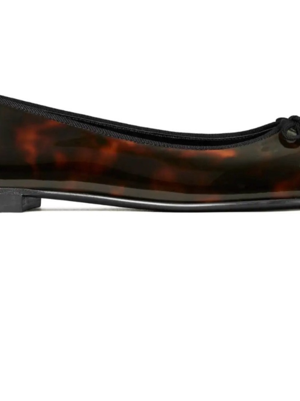 Tory Burch Black Toe with Tortoiseshell Ballet Flats - Picture 2 of 7